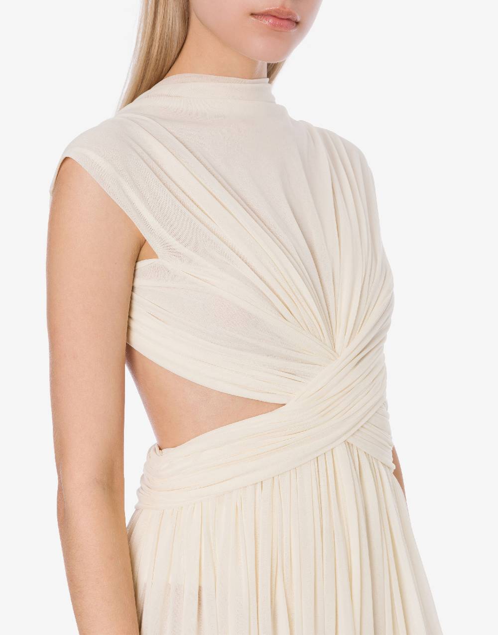 Philosophy Di Lorenzo Serafini Abito Lungo In Tulle Stretch