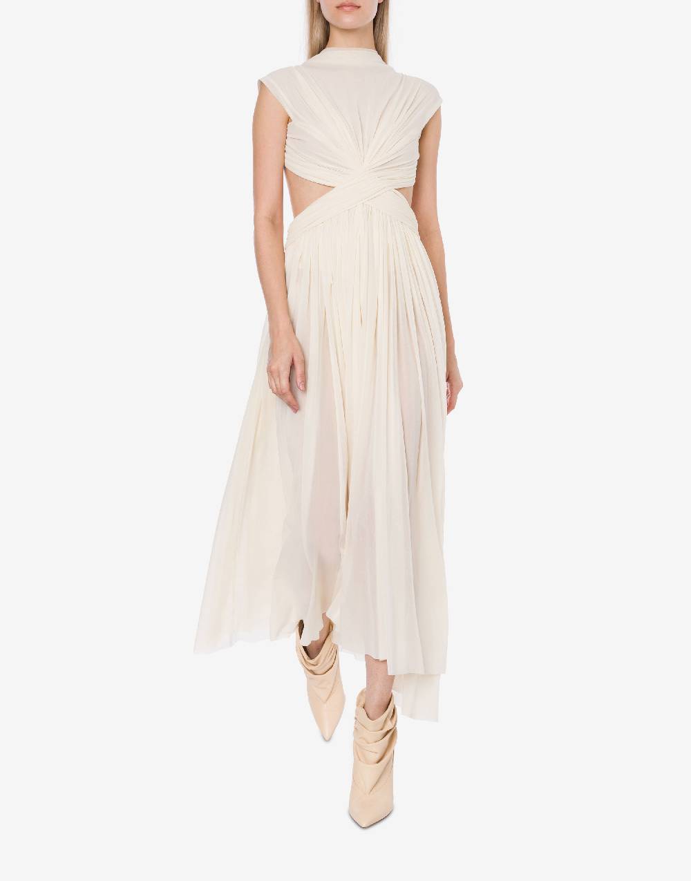 Philosophy Di Lorenzo Serafini Abito Lungo In Tulle Stretch
