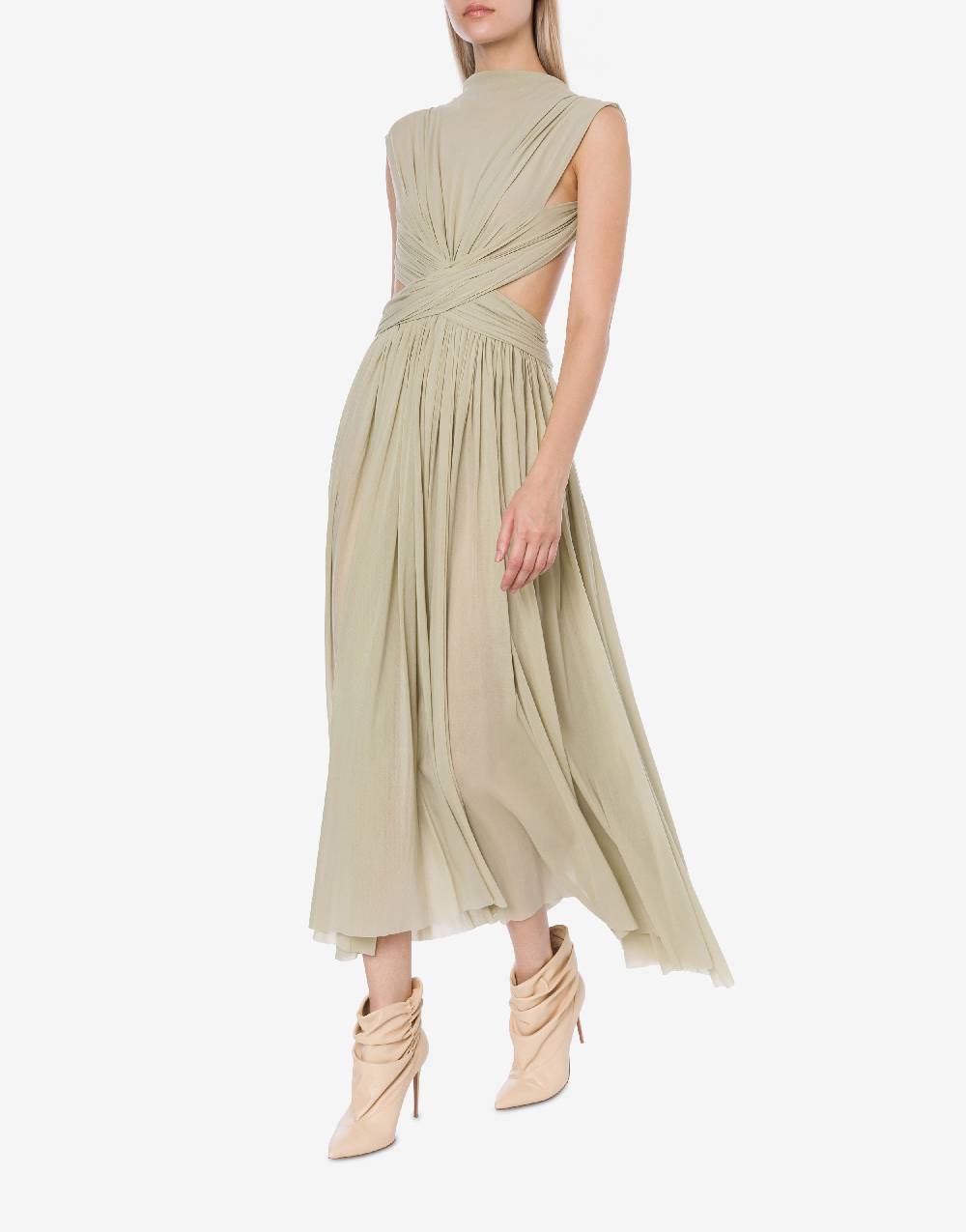 Philosophy Di Lorenzo Serafini Abito Lungo In Tulle Stretch