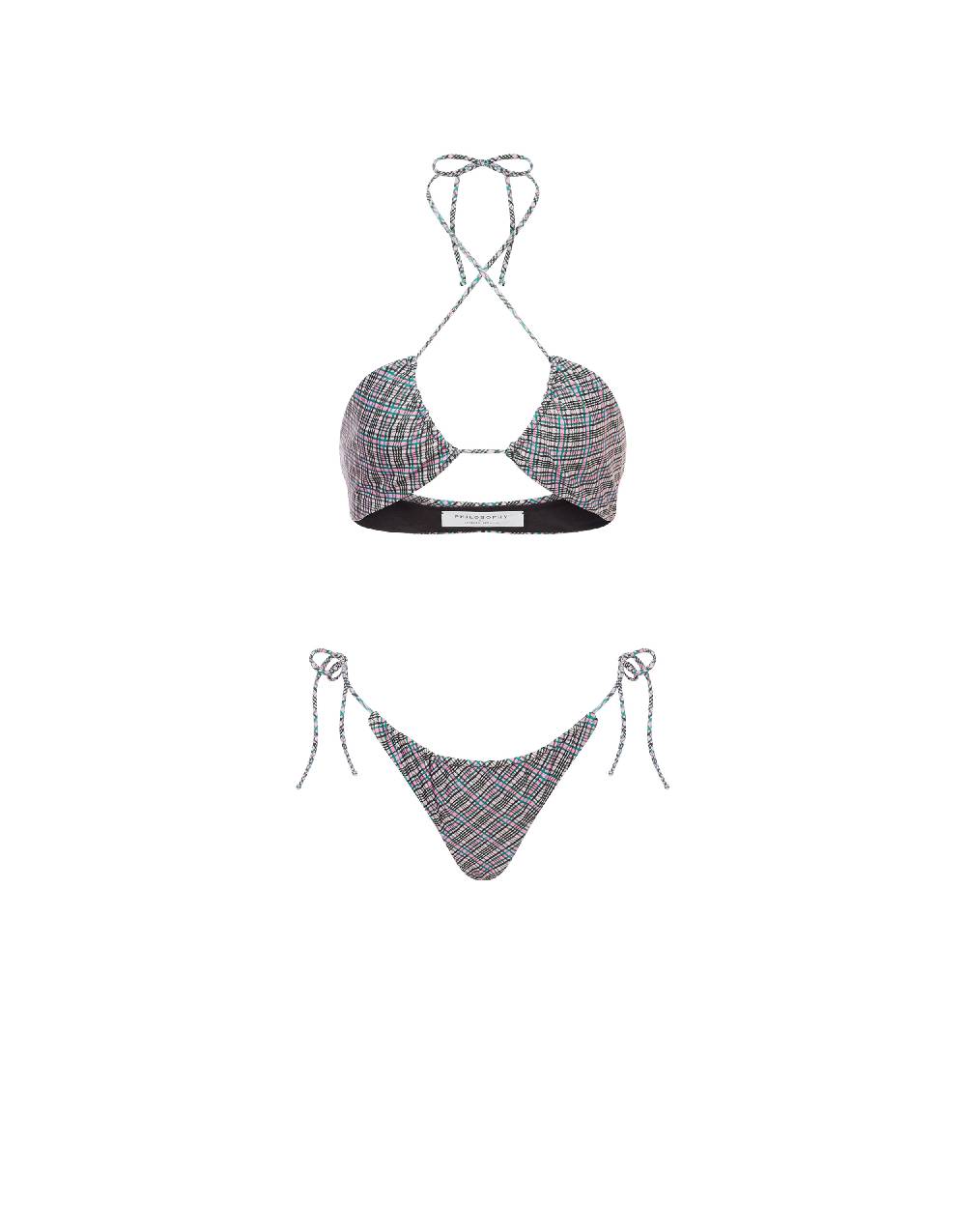 Philosophy Di Lorenzo Serafini Bikini Con Stampa Check