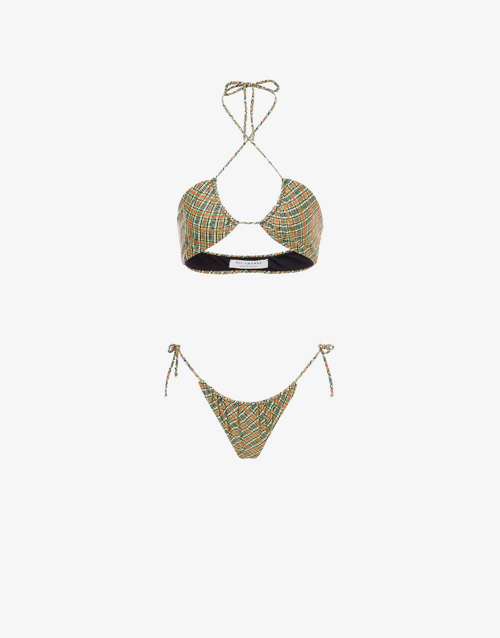 Philosophy Di Lorenzo Serafini Bikini con stampa Check