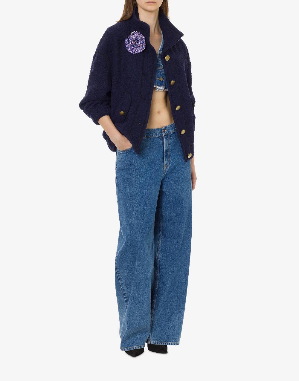 Philosophy Di Lorenzo Serafini Bomber In Stuoia Bouclé