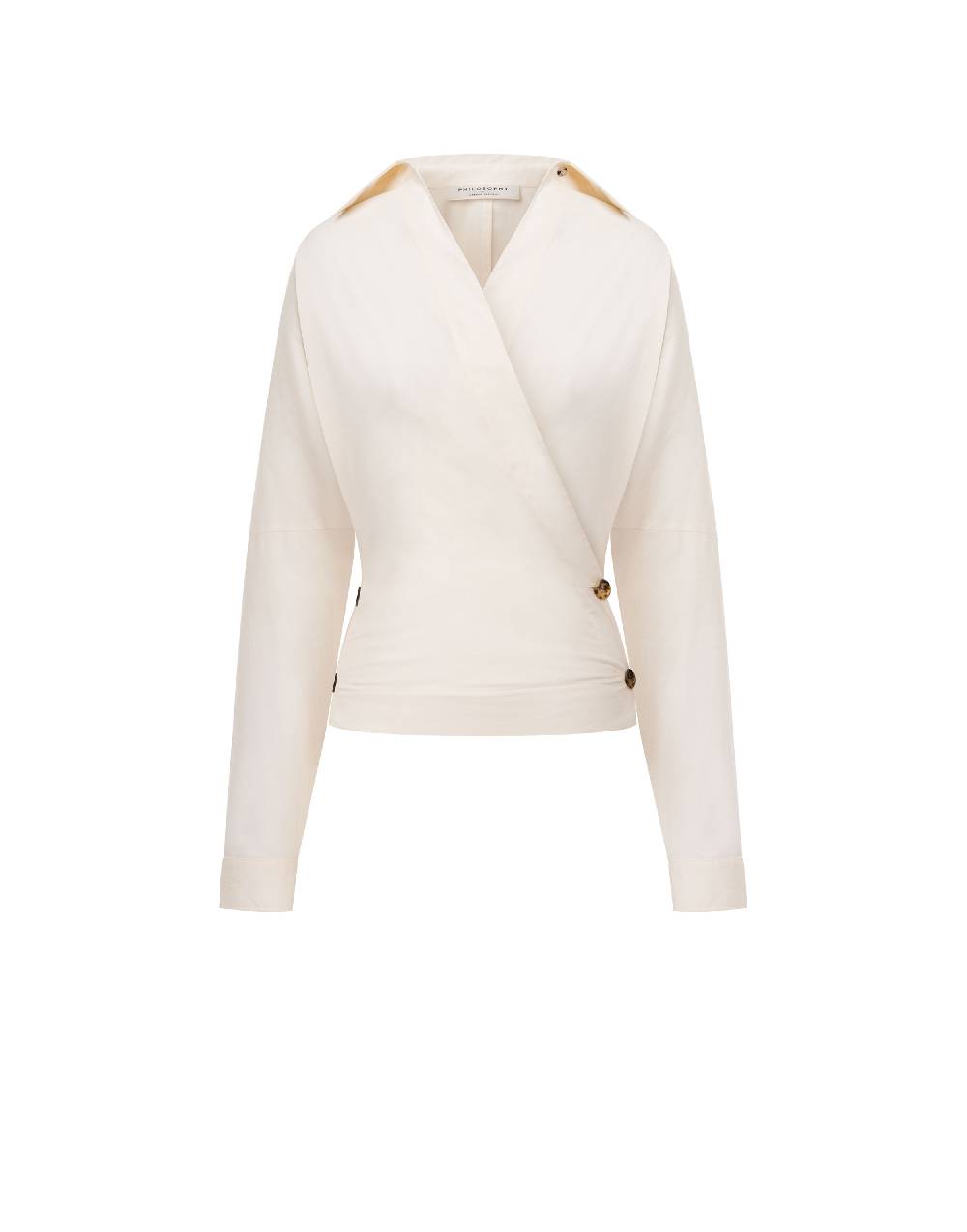 Philosophy Di Lorenzo Serafini Camicia In Cotone Stretch Con Bottoni