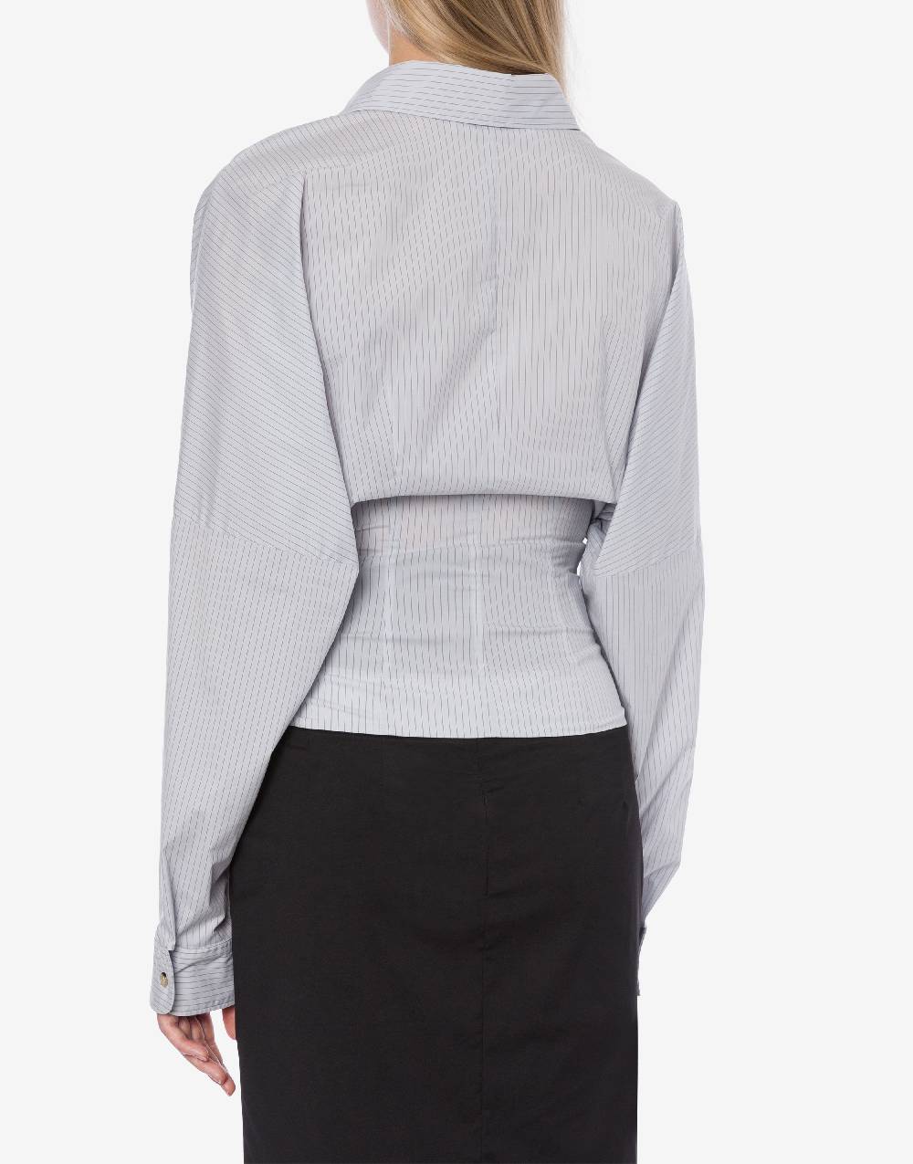 Philosophy Di Lorenzo Serafini Camicia In Taffetà Stretch Con Bottoni