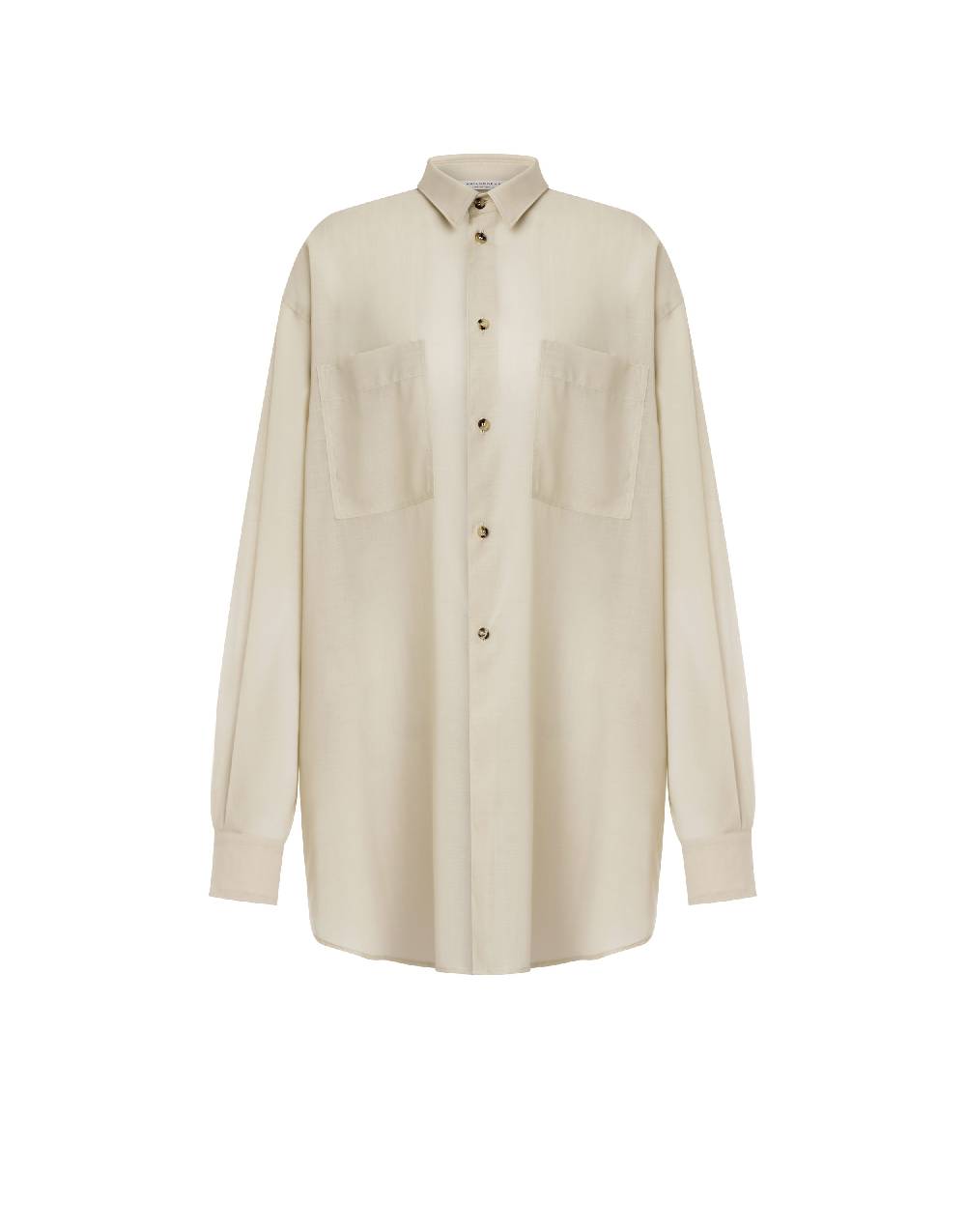 Philosophy Di Lorenzo Serafini Camicia Oversize In Voile Di Lana