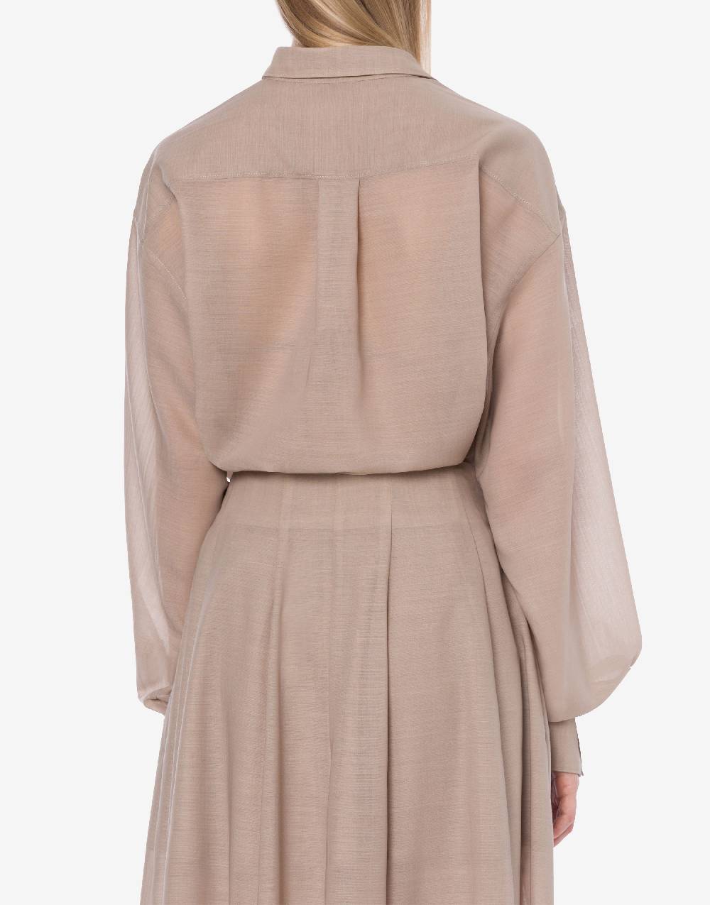 Philosophy Di Lorenzo Serafini Camicia Oversize In Voile Di Lana