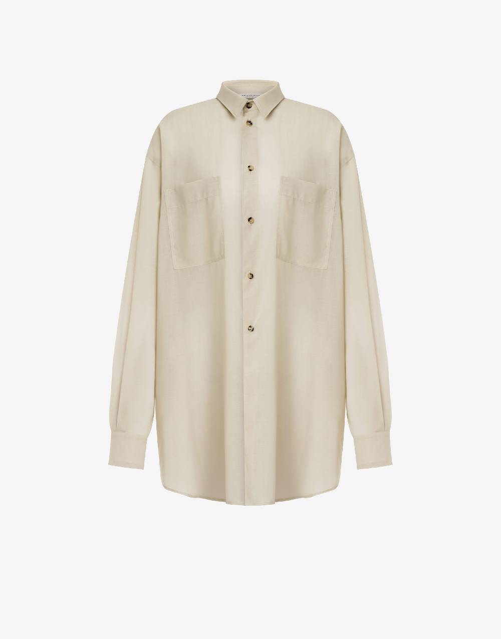 Philosophy Di Lorenzo Serafini Camicia oversize in voile di lana Philosophy Di Lorenzo Serafini Camicia oversize in voile di lana