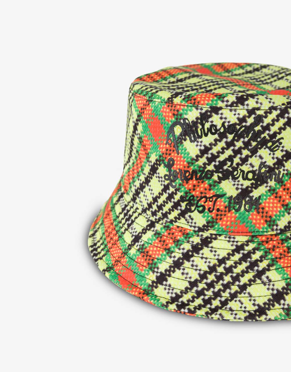 Philosophy Di Lorenzo Serafini Cappello Beachwear Con Stampa Check