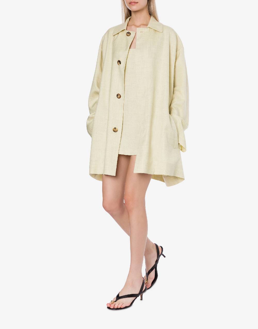 Philosophy Di Lorenzo Serafini Cappotto Leggero In Tela Di Misto Lino