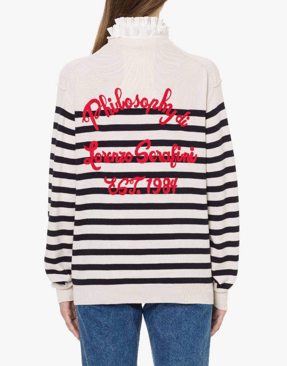 Philosophy Di Lorenzo Serafini Cardigan A Righe In Lana E Cotone