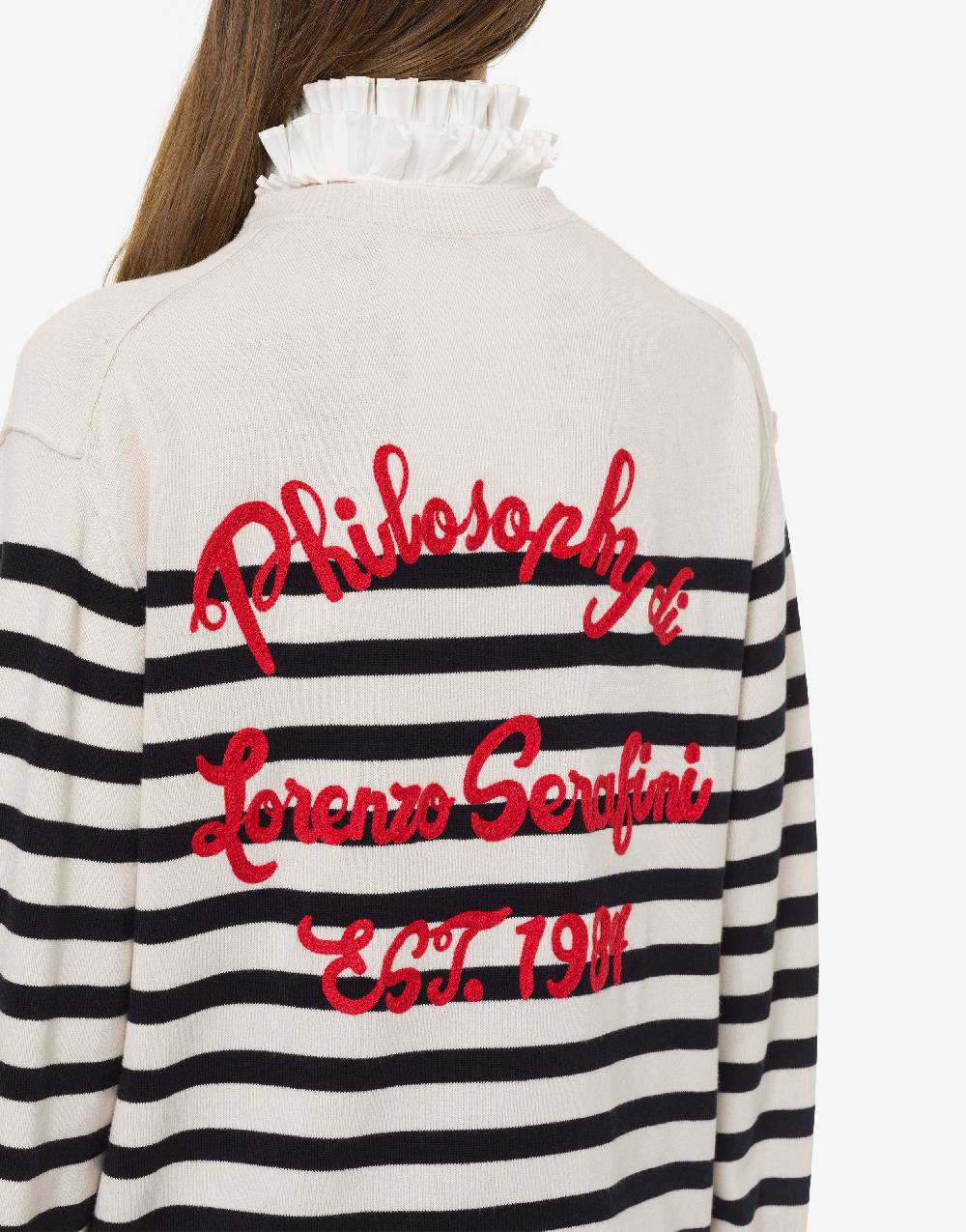 Philosophy Di Lorenzo Serafini Cardigan A Righe In Lana E Cotone