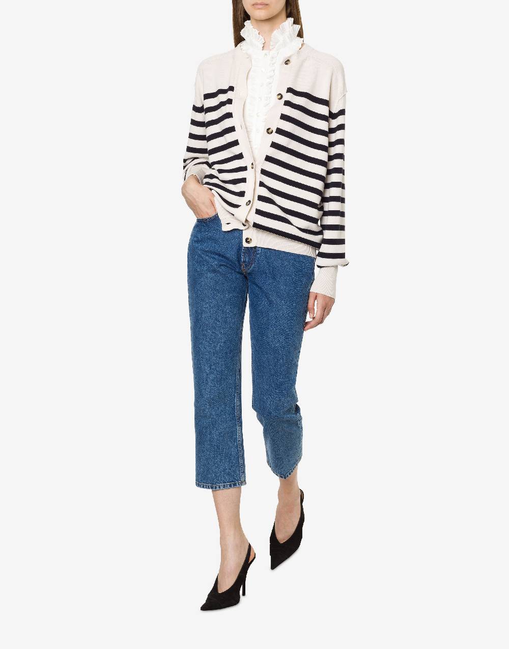 Philosophy Di Lorenzo Serafini Cardigan A Righe In Lana E Cotone