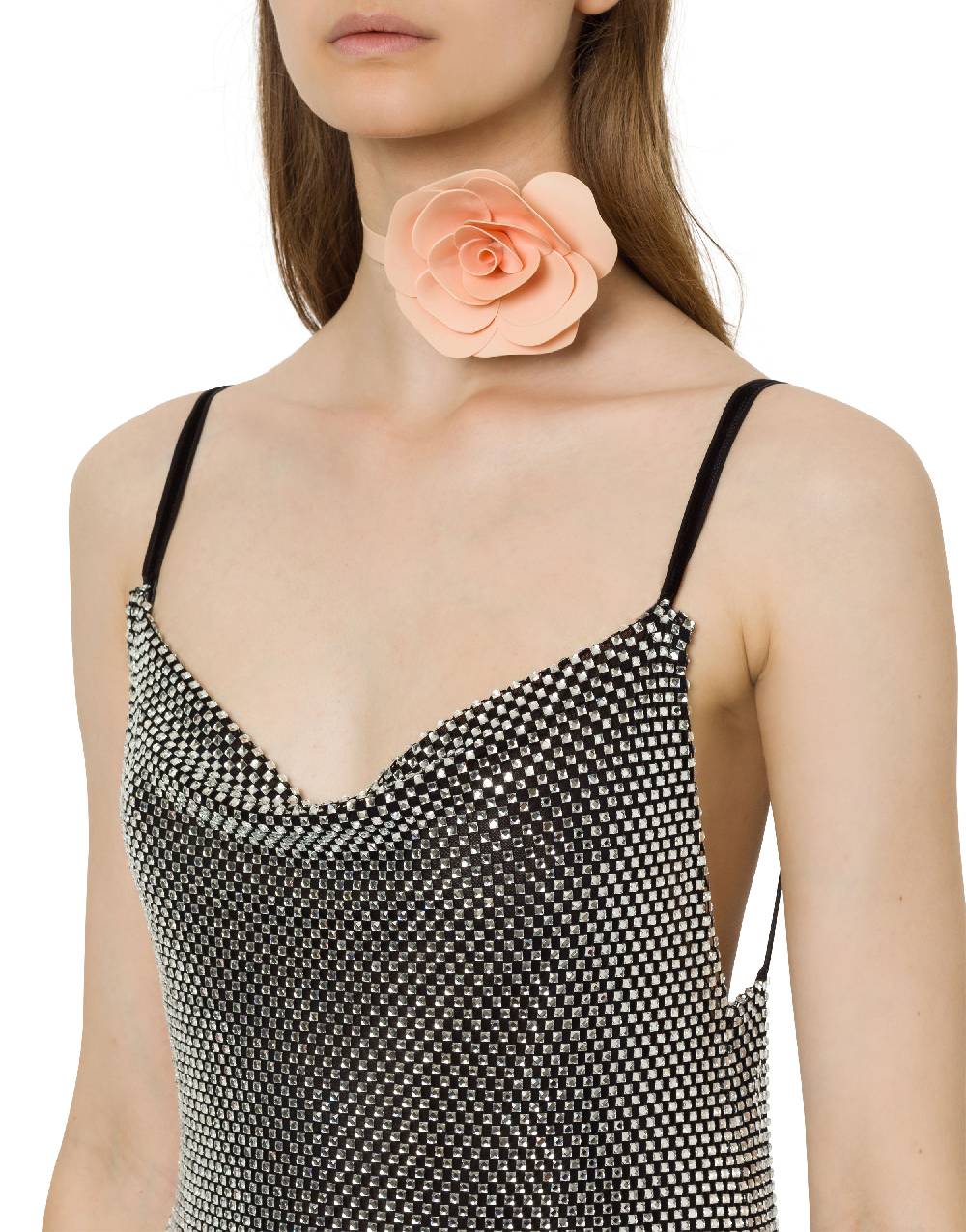 Philosophy Di Lorenzo Serafini Choker Con Fiore In Latex
