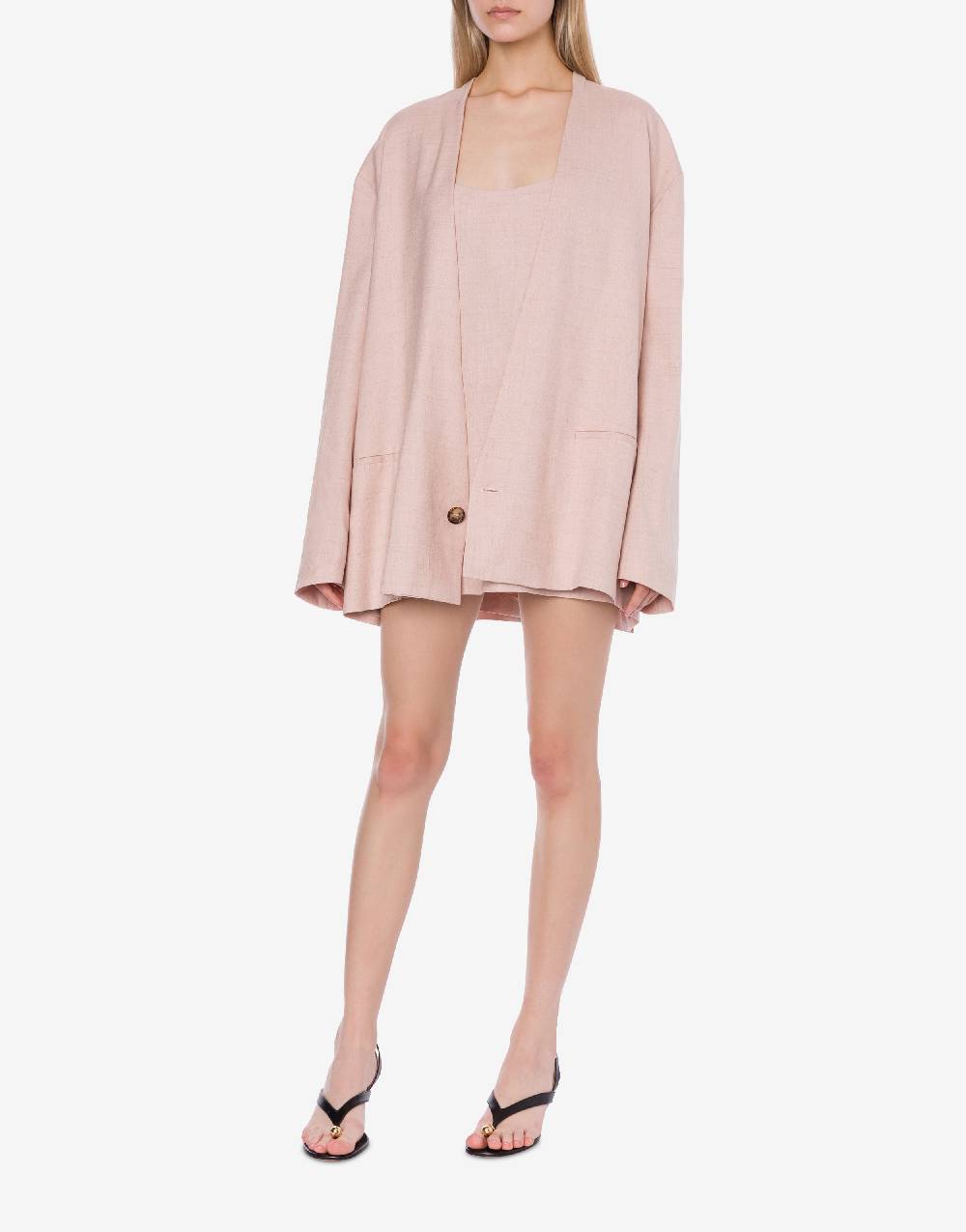 Philosophy Di Lorenzo Serafini Giacca Oversize In Tela Misto Lino