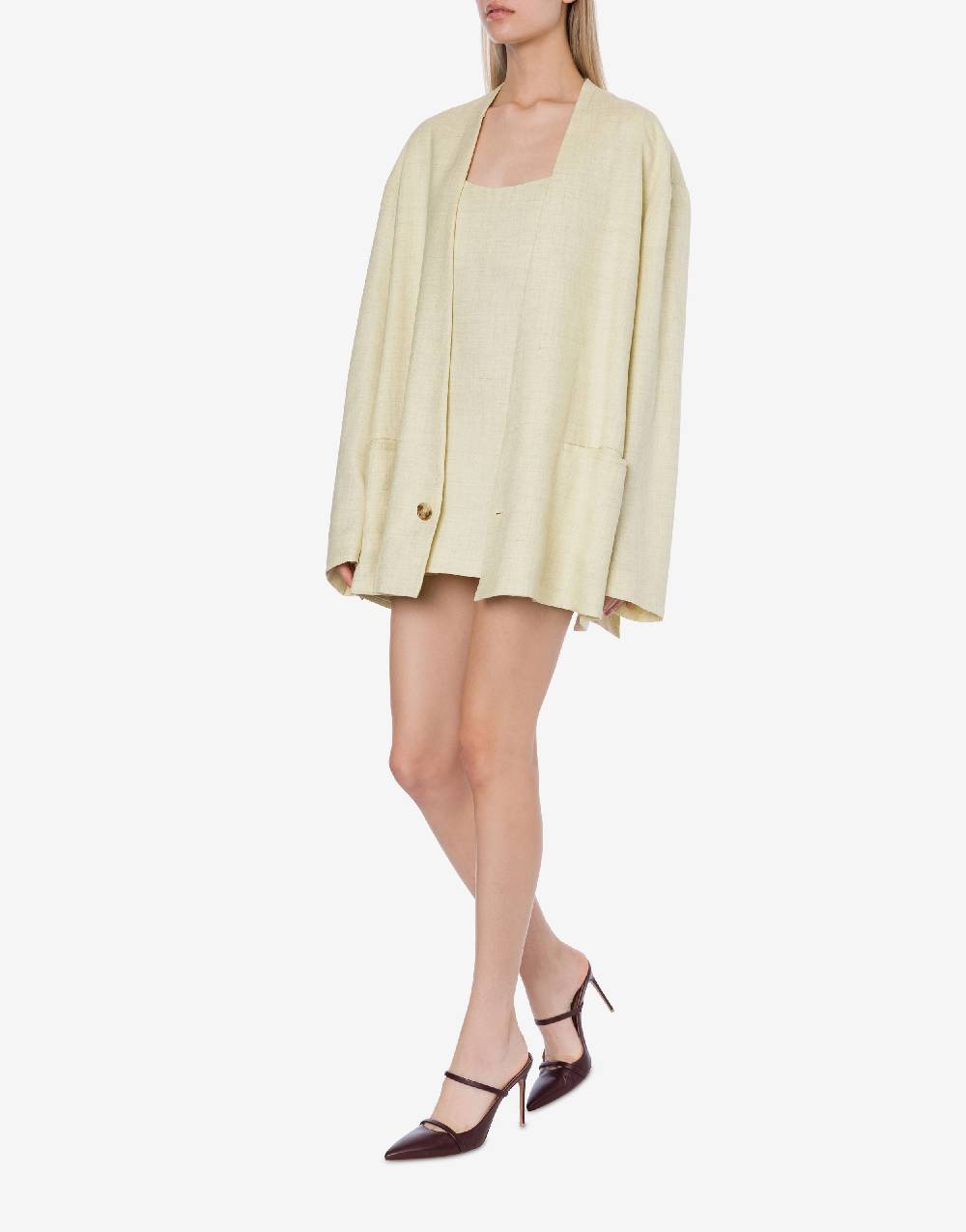 Philosophy Di Lorenzo Serafini Giacca Oversize In Tela Misto Lino