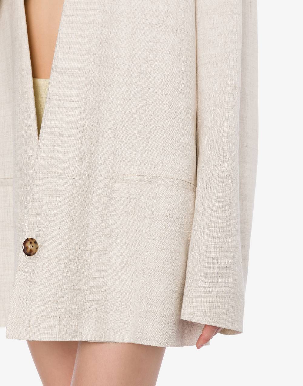 Philosophy Di Lorenzo Serafini Giacca Oversize In Tela Misto Lino