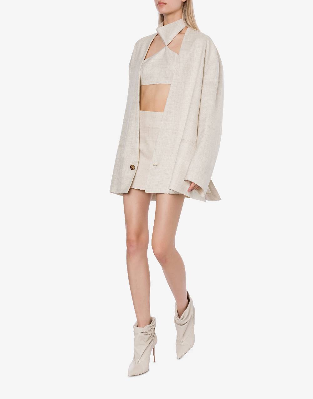 Philosophy Di Lorenzo Serafini Giacca Oversize In Tela Misto Lino