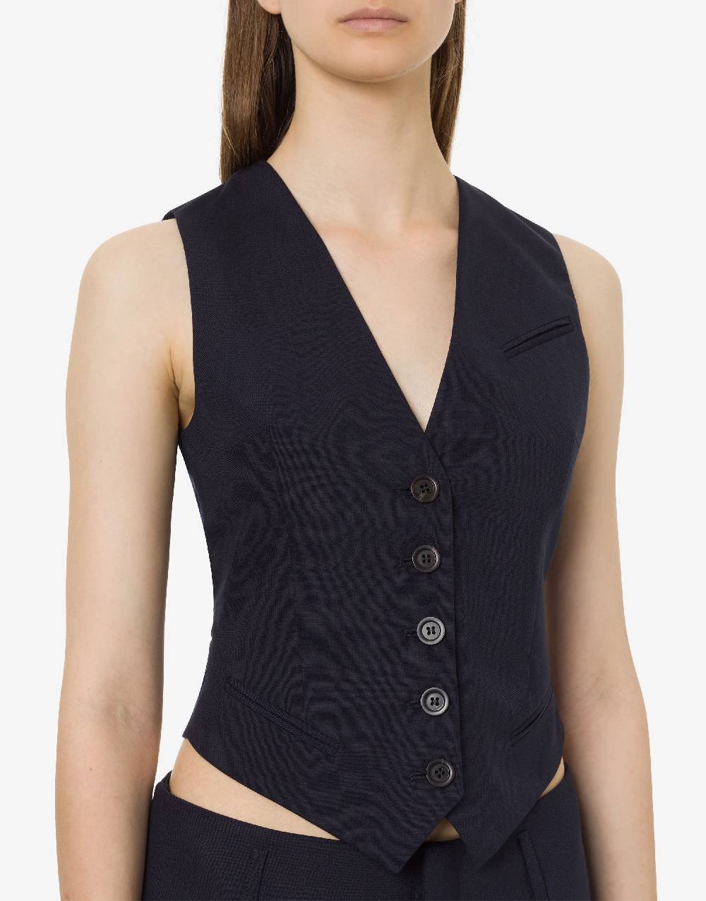 Philosophy Di Lorenzo Serafini Gilet In Lana Leggera Stretch