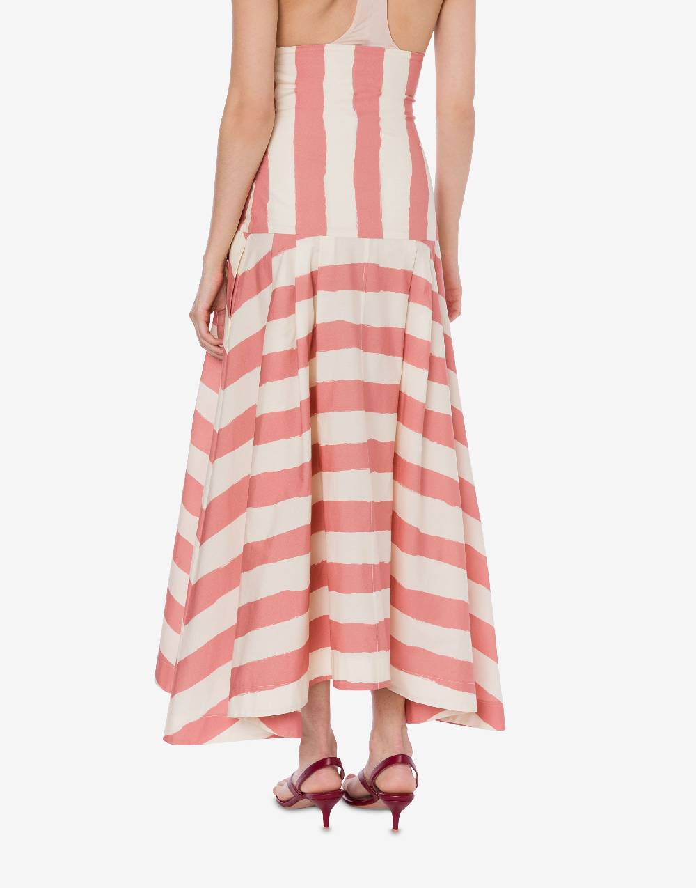 Philosophy Di Lorenzo Serafini Gonna A Righe In Cotone Stretch