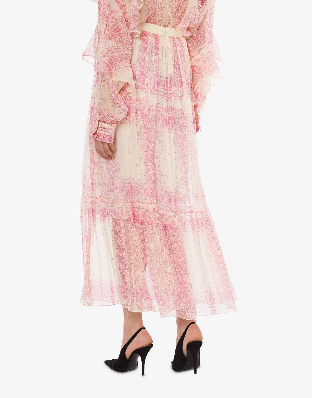 Philosophy Di Lorenzo Serafini Gonna In Crépon Di Seta Stampata