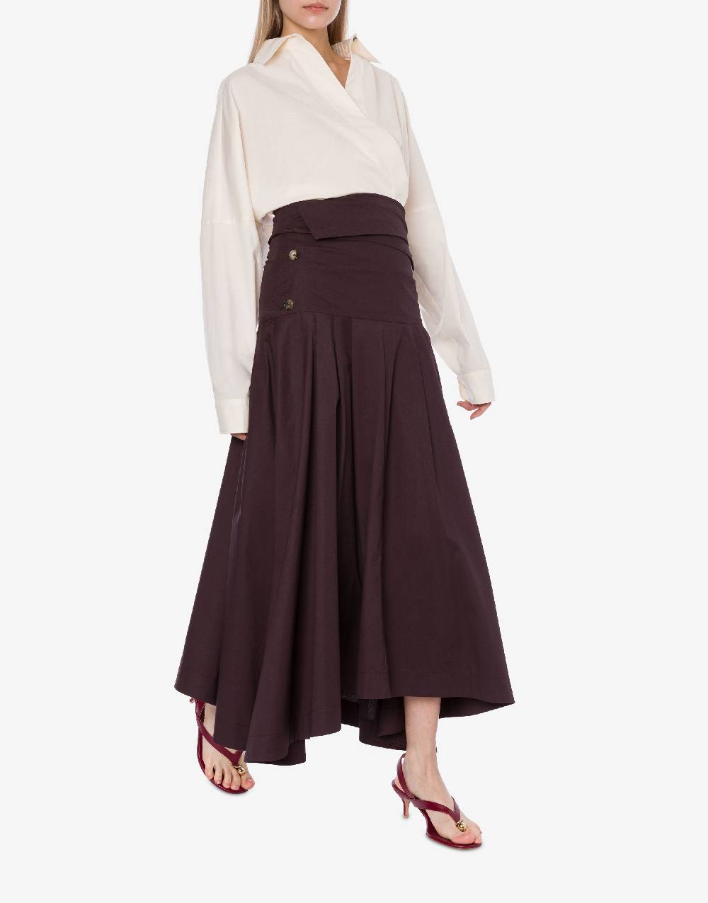 Philosophy Di Lorenzo Serafini Gonna Longuette In Cotone Stretch