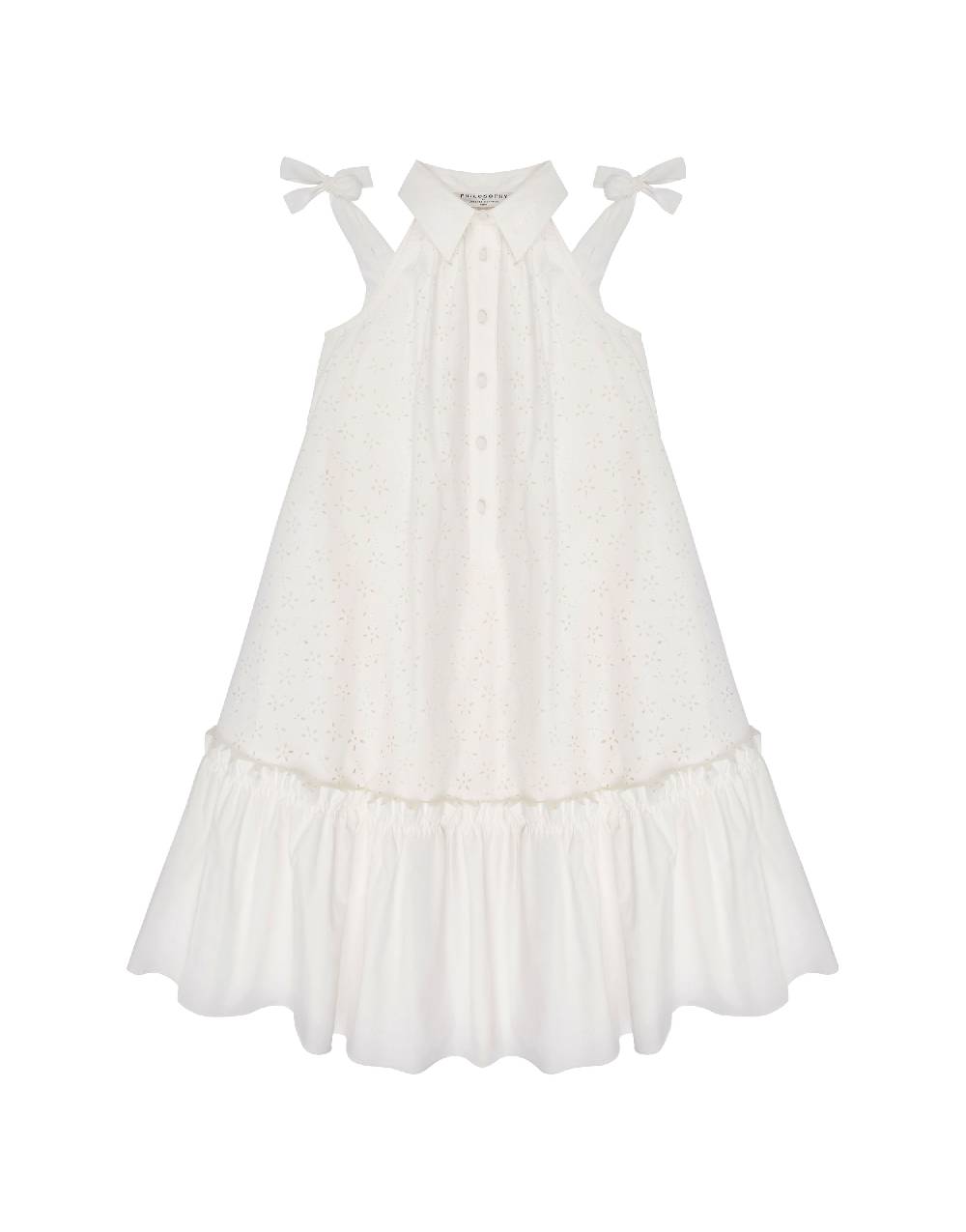 Philosophy Di Lorenzo Serafini Kids Abito Ad A In Cotone Con Motivo Floreale