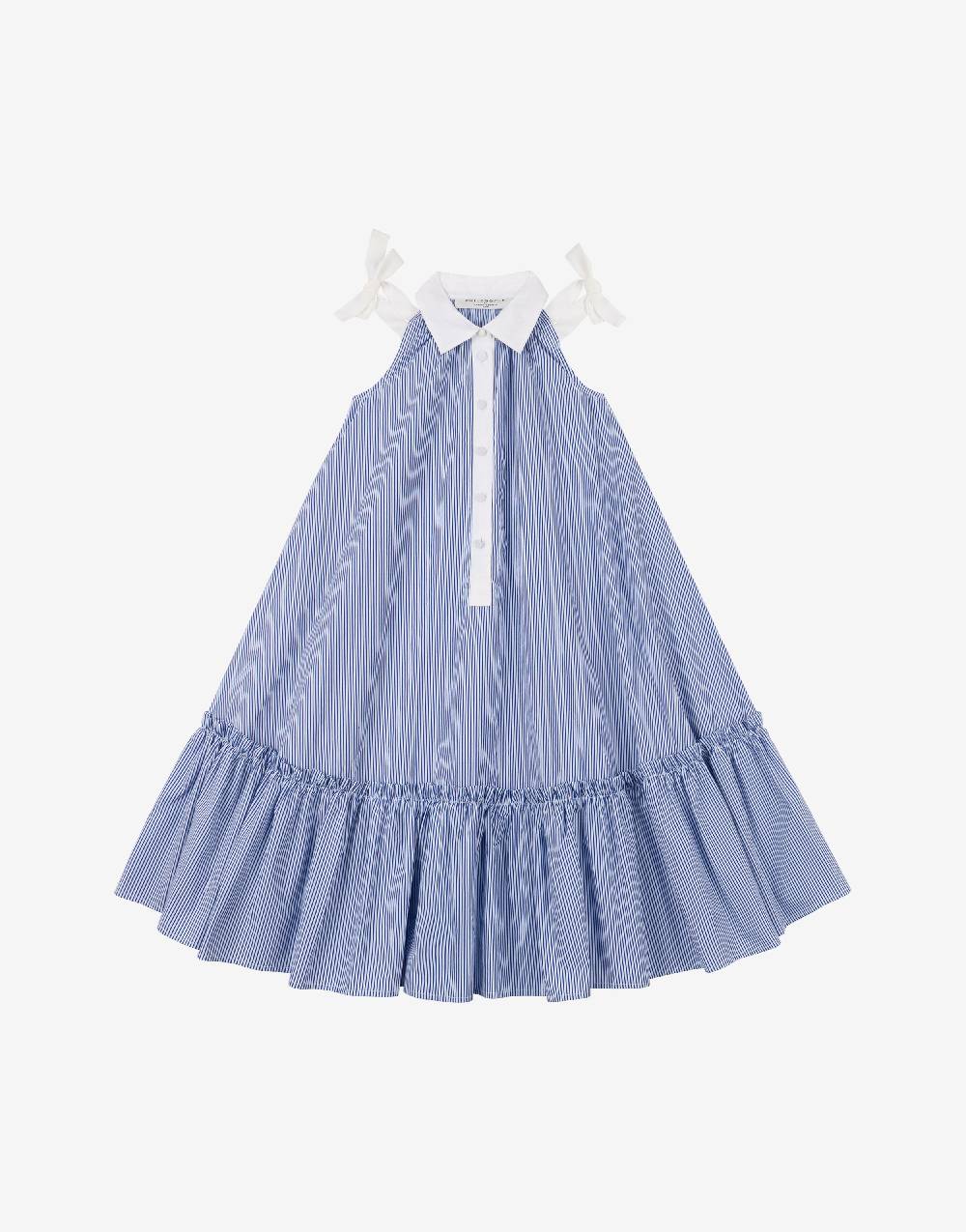 Philosophy Di Lorenzo Serafini Kids abito in popeline rigato con fiocchi