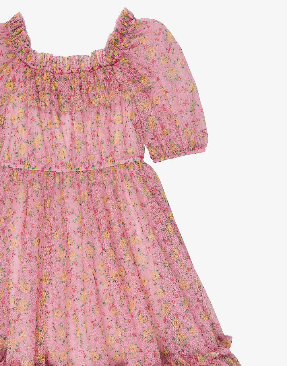 Philosophy Di Lorenzo Serafini Kids Abito In Tulle Con Stampa Fiori