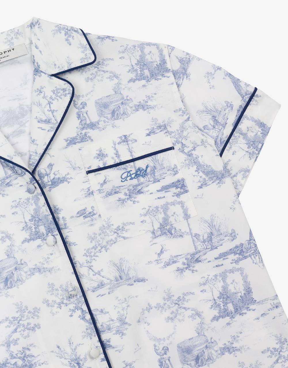 Philosophy Di Lorenzo Serafini Kids Camicia In Cotone Con Stampa Toile De Jouy