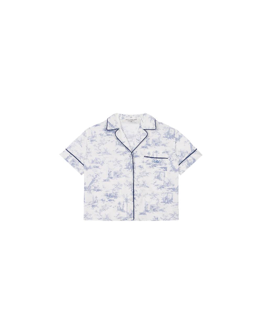 Philosophy Di Lorenzo Serafini Kids Camicia In Cotone Con Stampa Toile De Jouy