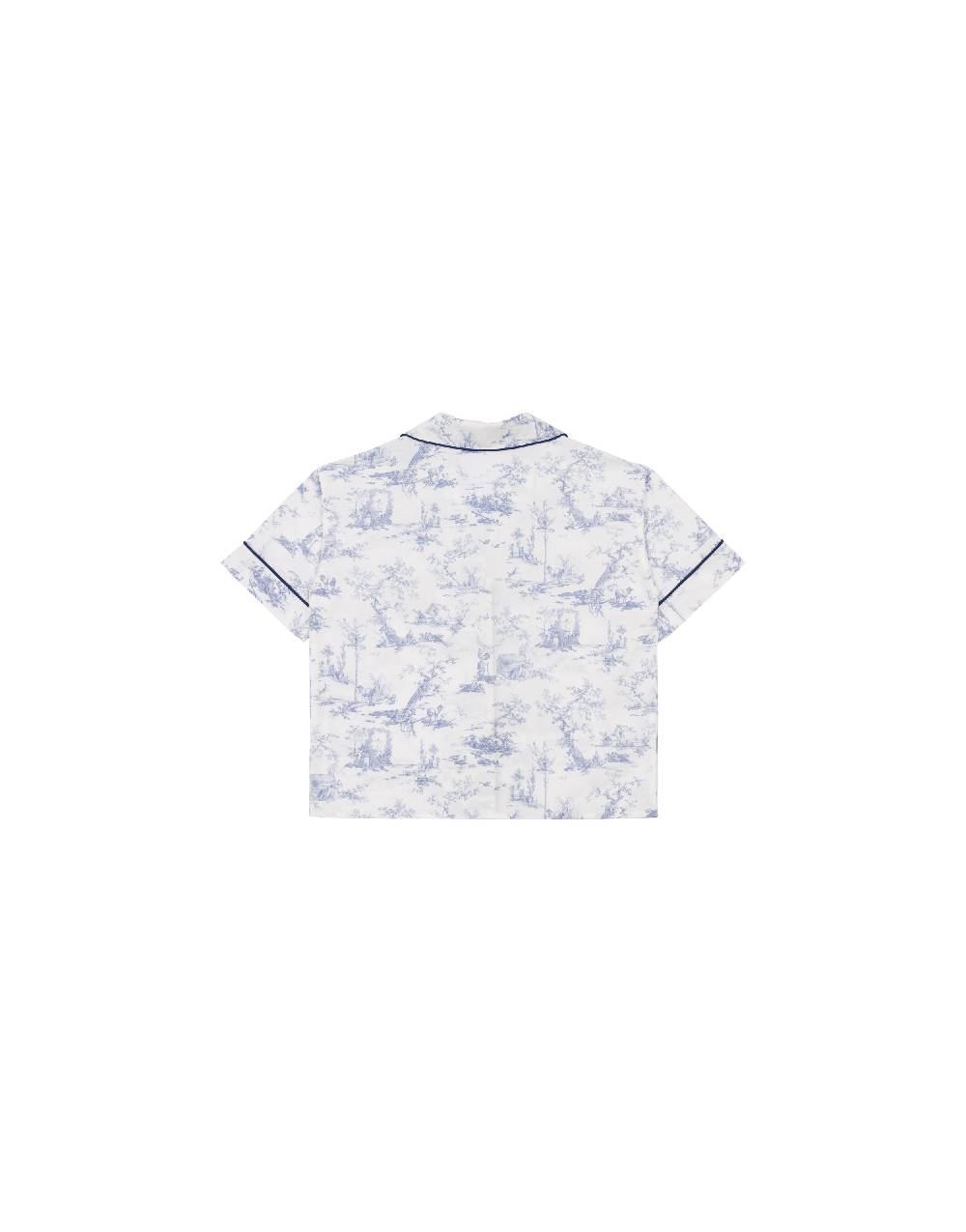 Philosophy Di Lorenzo Serafini Kids Camicia In Cotone Con Stampa Toile De Jouy