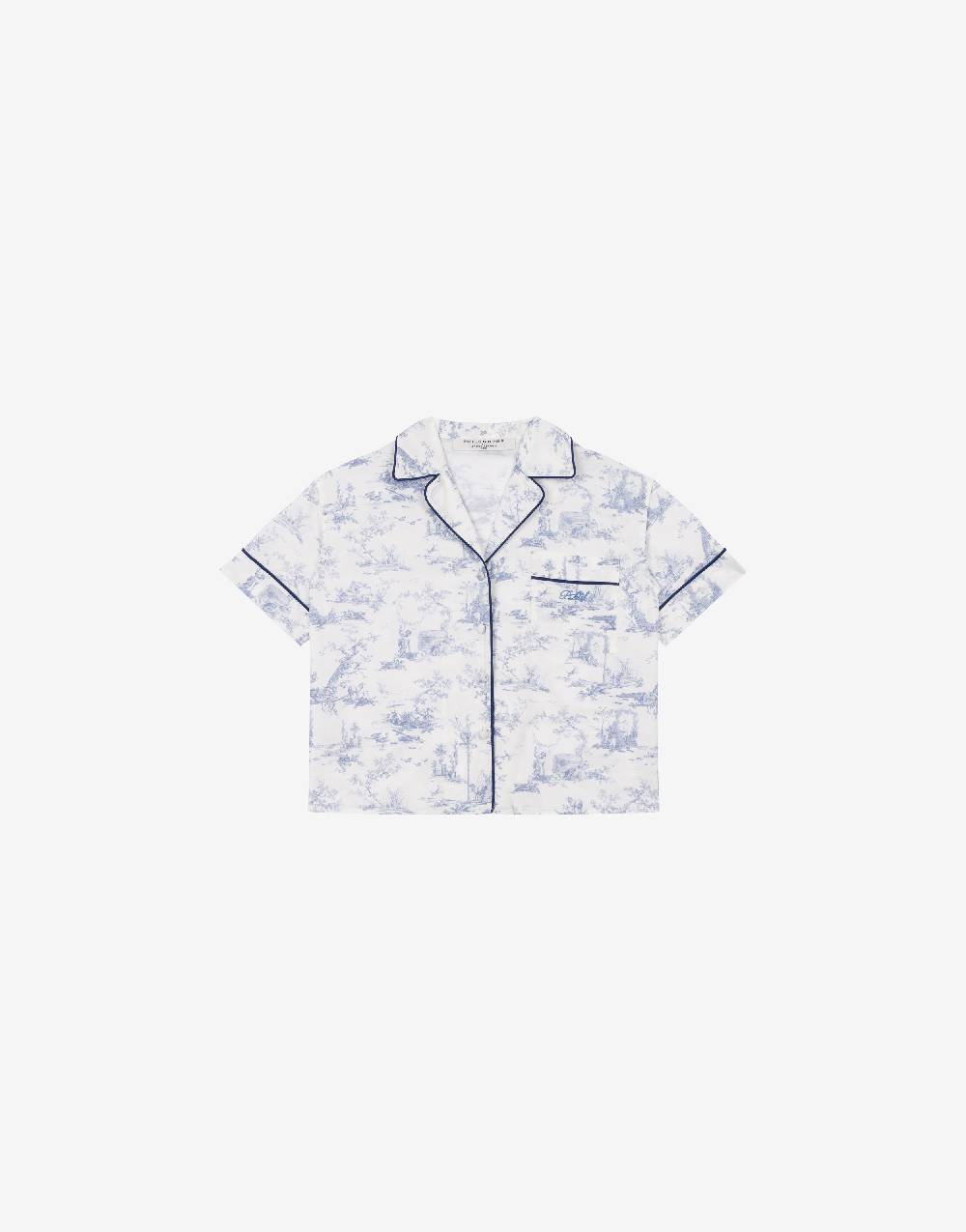 Philosophy Di Lorenzo Serafini Kids camicia in cotone con stampa Toile de Jouy