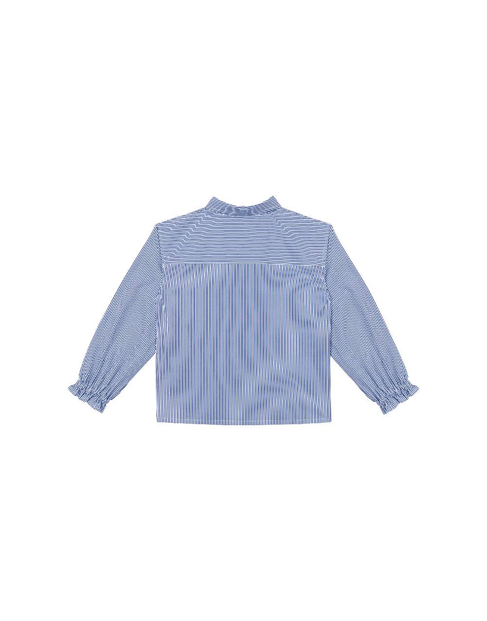 Philosophy Di Lorenzo Serafini Kids Camicia In Popeline Rigato Con Patch 'doppia P'