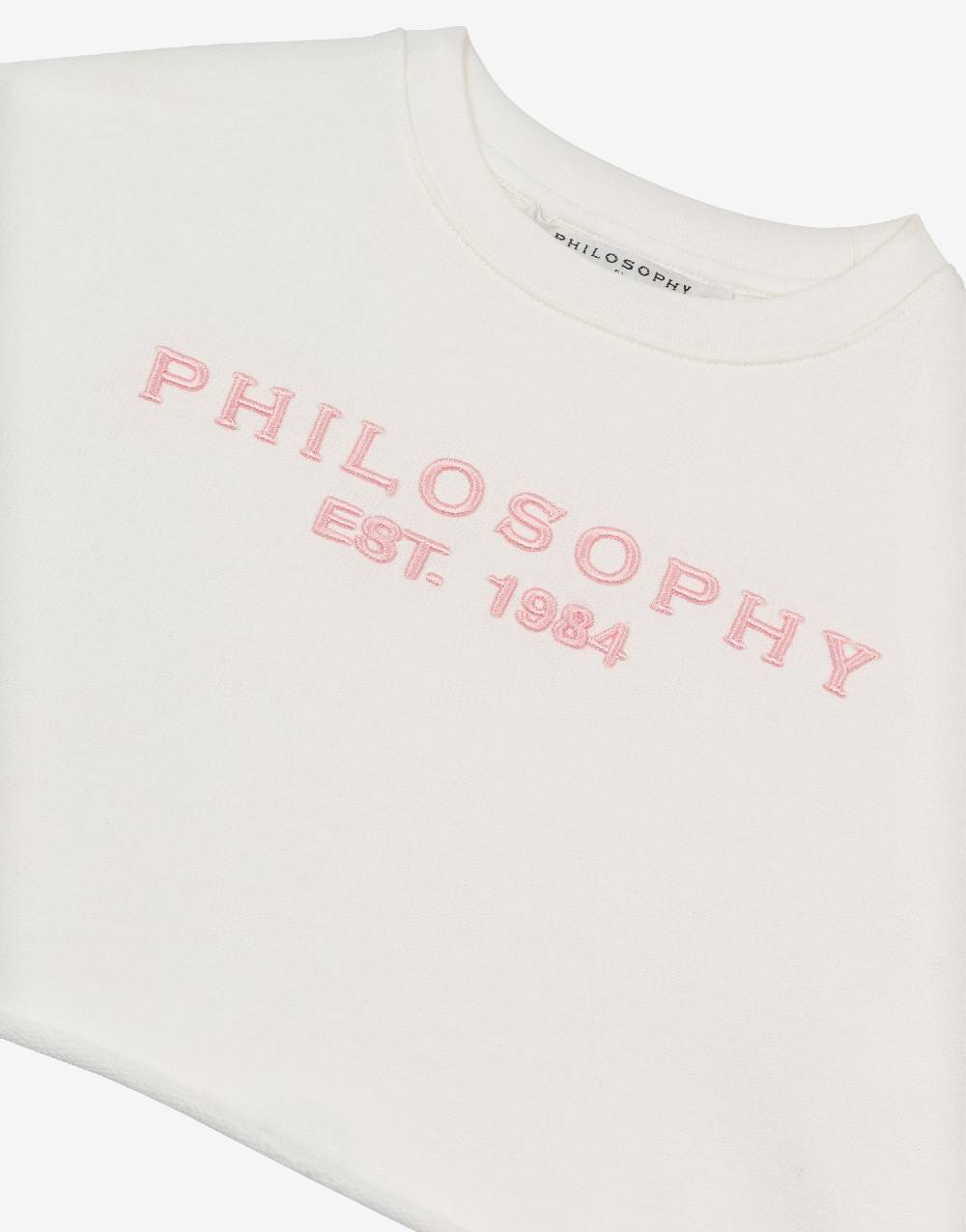 Philosophy Di Lorenzo Serafini Kids Felpa In Cotone Con Ricamo Logo