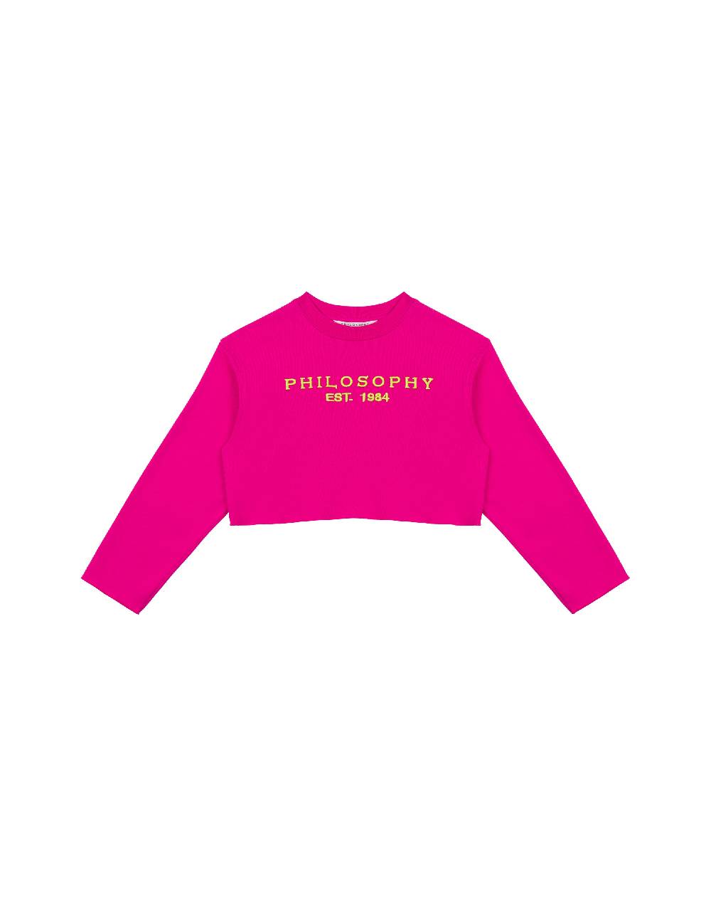 Philosophy Di Lorenzo Serafini Kids Felpa In Cotone Con Ricamo Logo