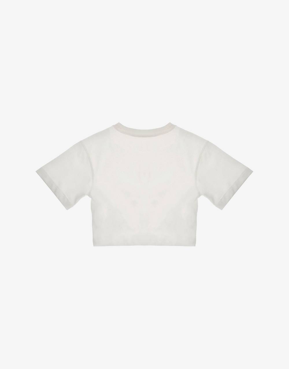 Philosophy Di Lorenzo Serafini Kids T-shirt Crop Con Patch 'doppia P'