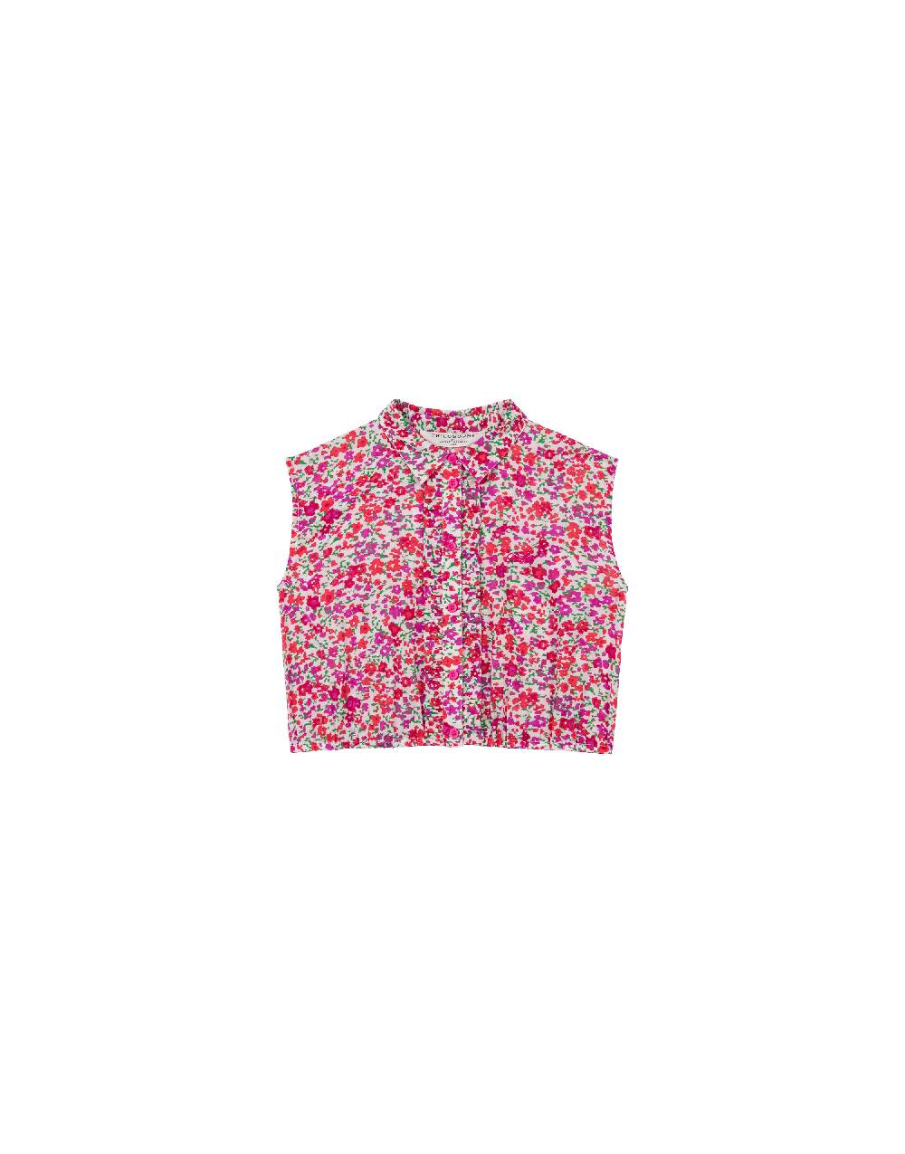 Philosophy Di Lorenzo Serafini Kids Top In Cotone Con Stampa Fiori