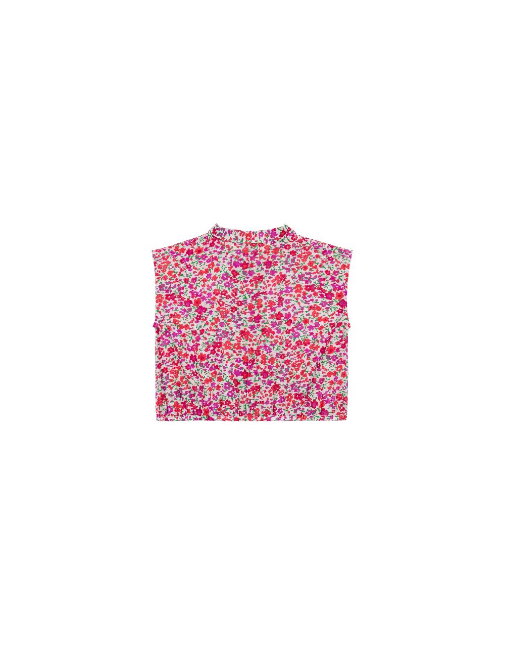 Philosophy Di Lorenzo Serafini Kids Top In Cotone Con Stampa Fiori