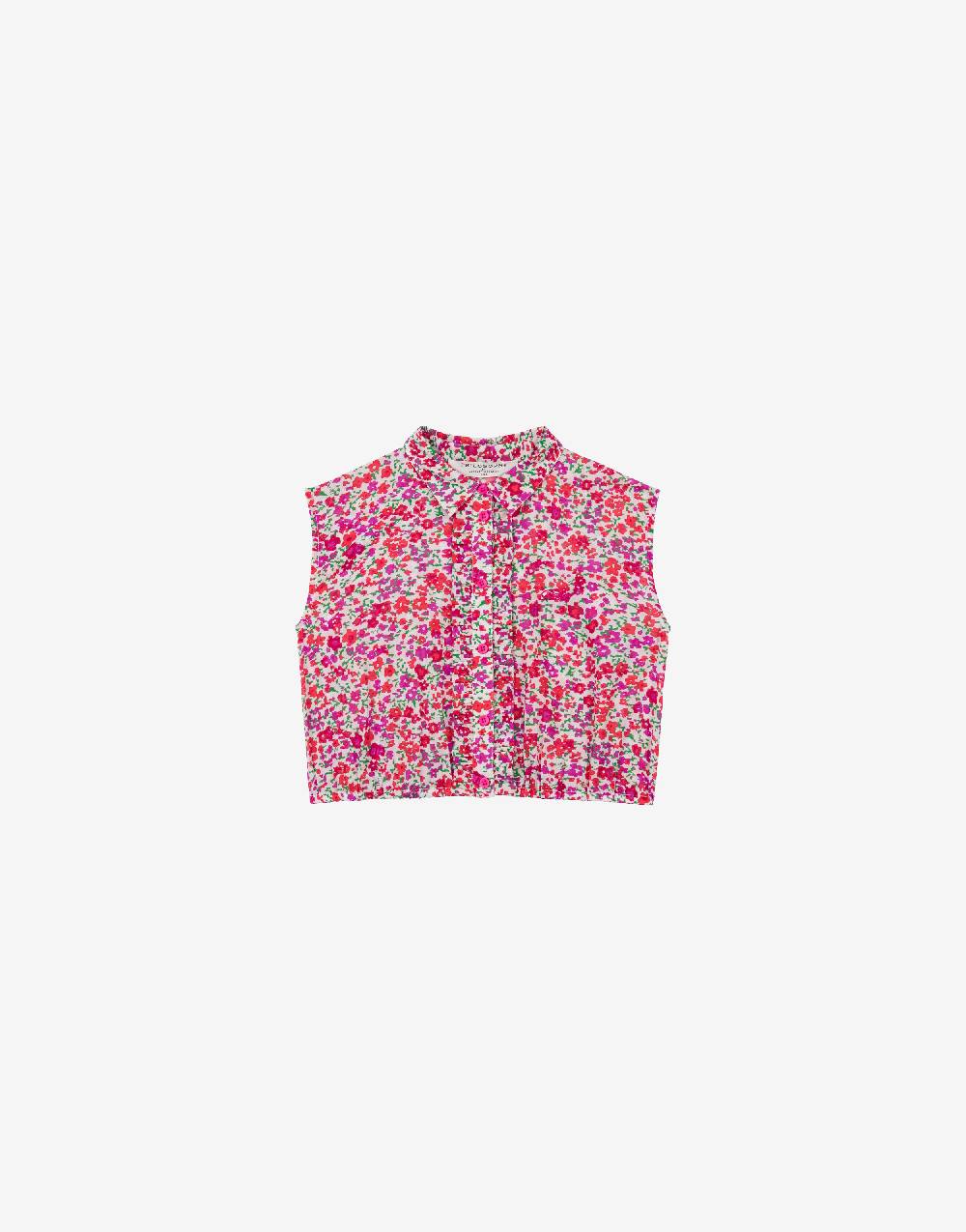Philosophy Di Lorenzo Serafini Kids Top In Cotone Con Stampa Fiori