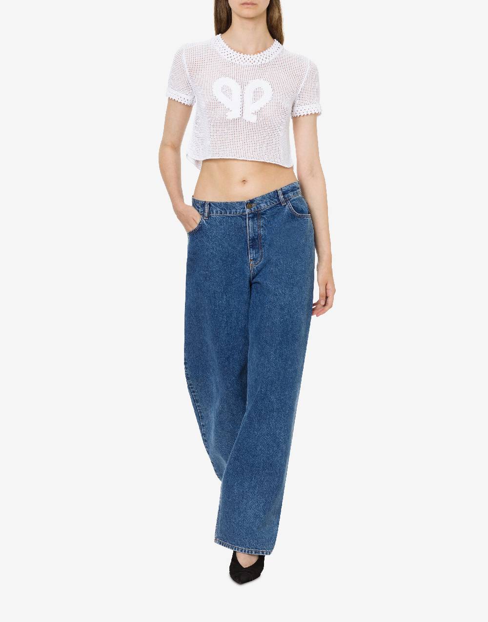 Philosophy Di Lorenzo Serafini Maglia Crop In Rete Stretch Doppia P