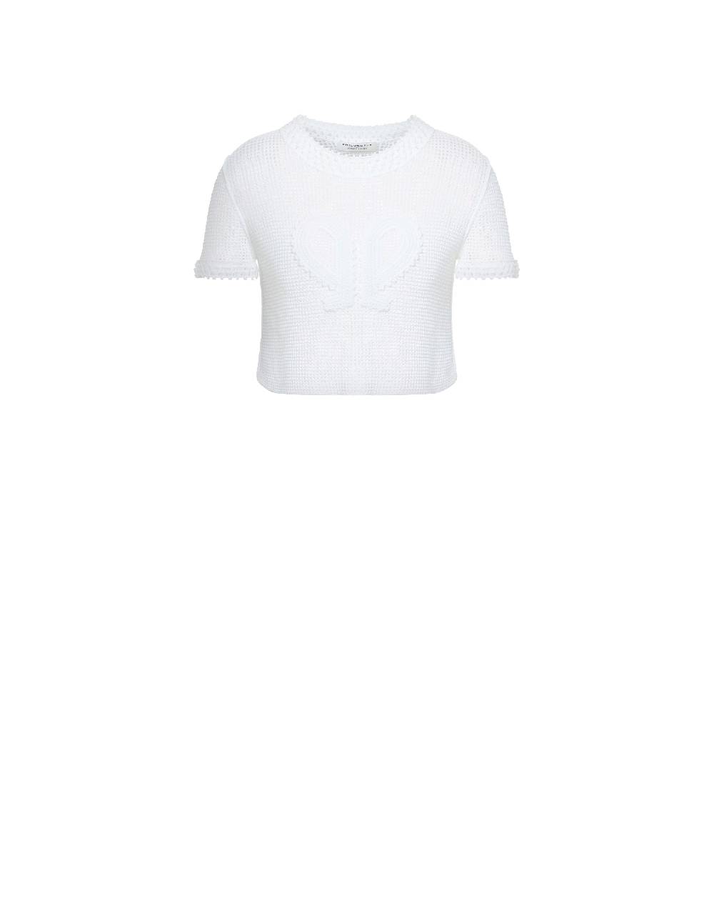 Philosophy Di Lorenzo Serafini Maglia Crop In Rete Stretch Doppia P