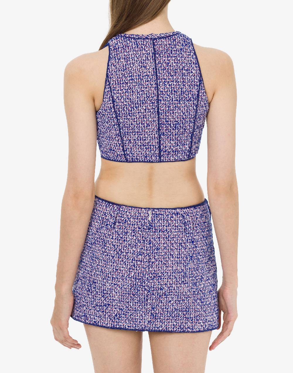 Philosophy Di Lorenzo Serafini Micro Top In Stuoia Bouclé