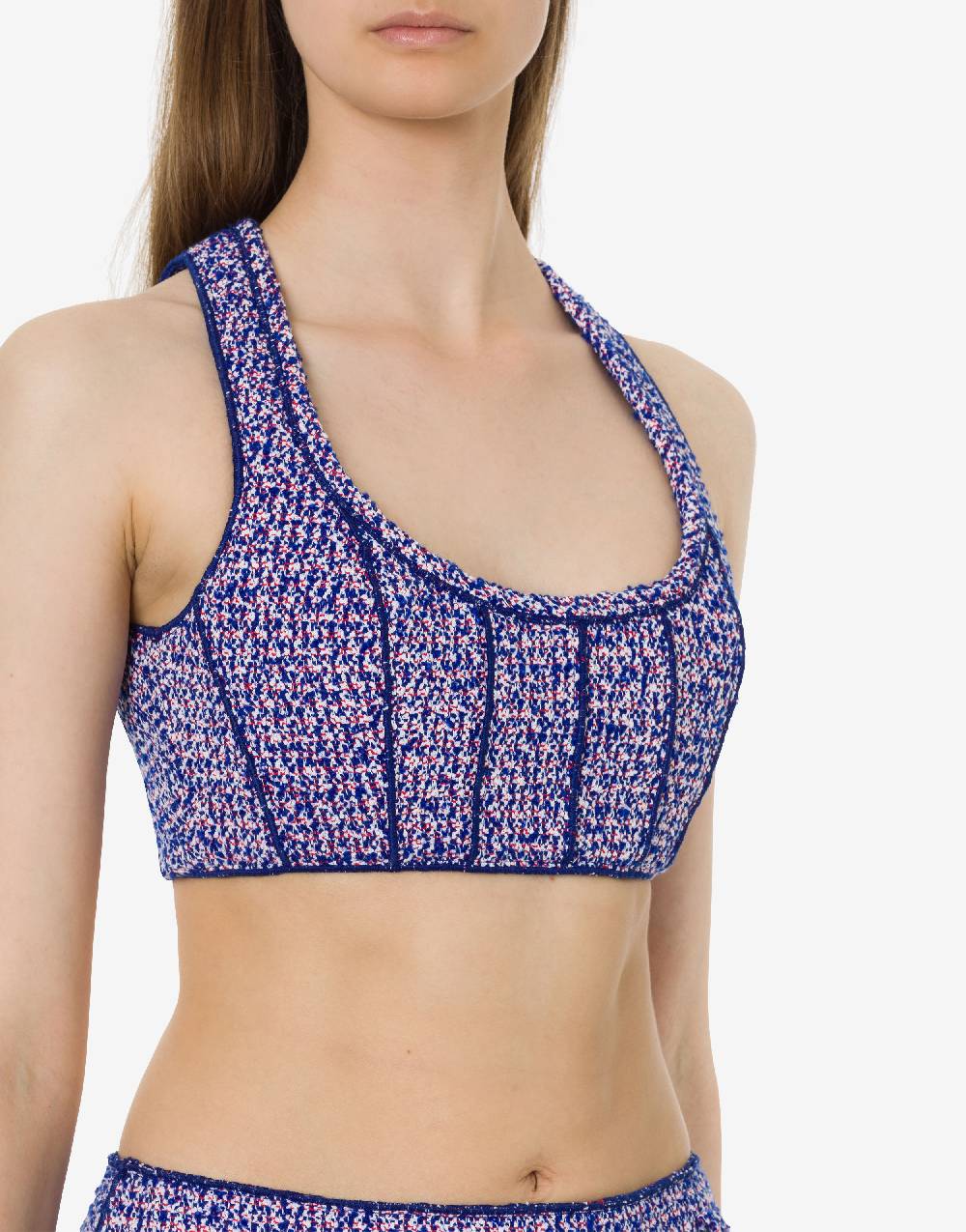 Philosophy Di Lorenzo Serafini Micro Top In Stuoia Bouclé