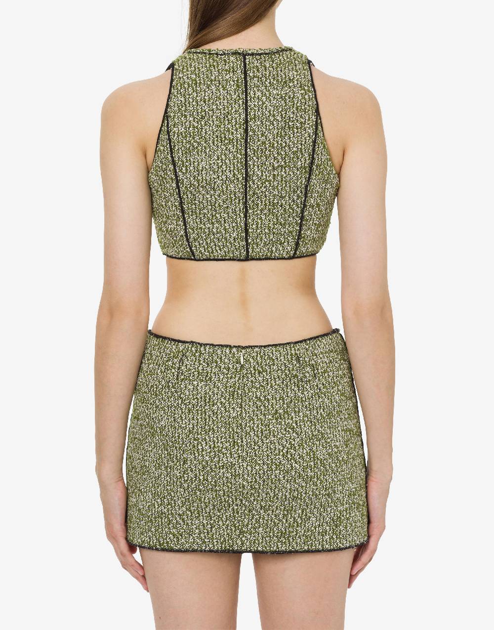 Philosophy Di Lorenzo Serafini Micro Top In Stuoia Bouclé