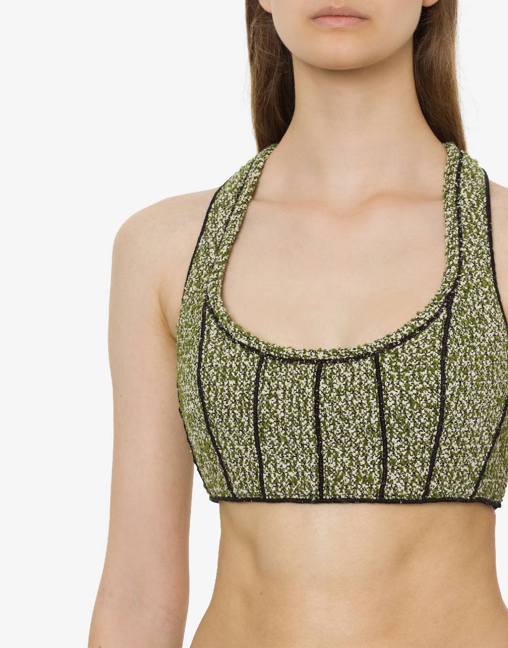 Philosophy Di Lorenzo Serafini Micro Top In Stuoia Bouclé