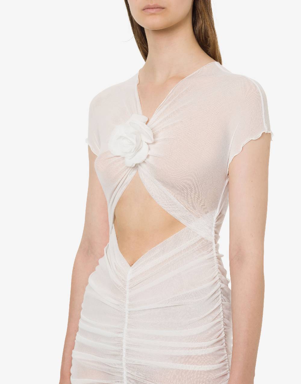 Philosophy Di Lorenzo Serafini Minidress Beachwear In Tulle Stretch