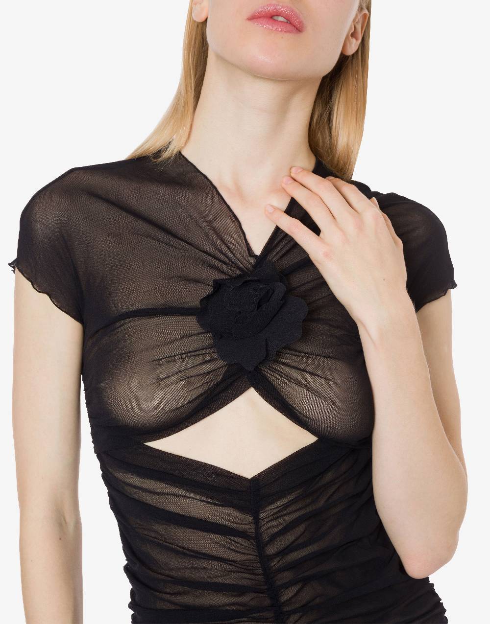 Philosophy Di Lorenzo Serafini Minidress Beachwear In Tulle Stretch