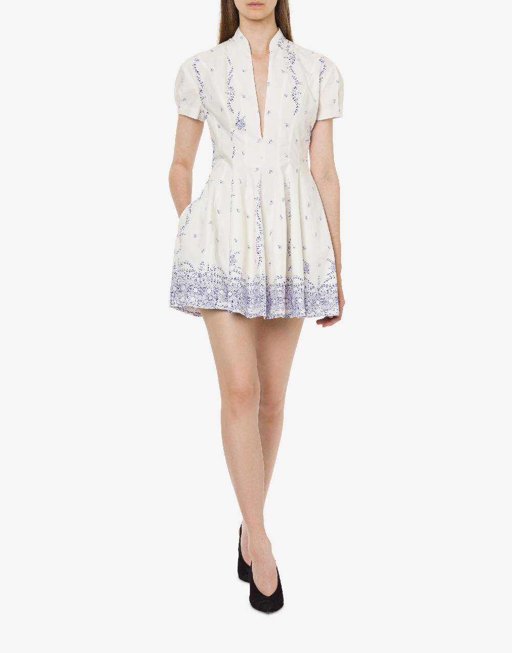 Philosophy Di Lorenzo Serafini Minidress In Popeline Stampato