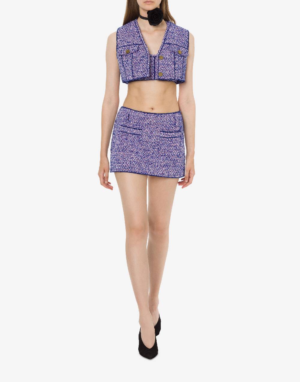 Philosophy Di Lorenzo Serafini Minigonna In Stuoia Bouclé