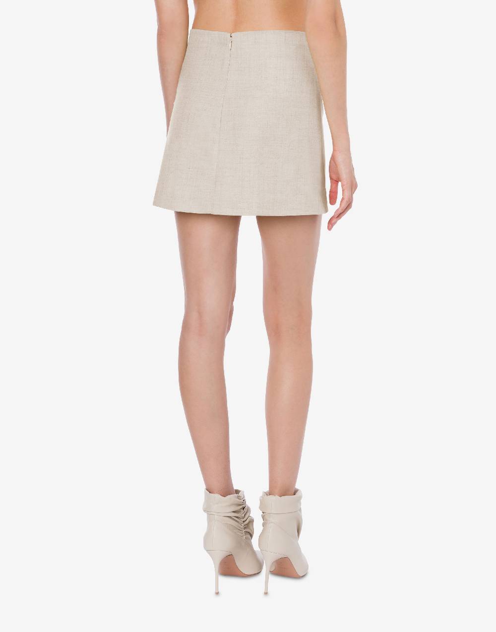 Philosophy Di Lorenzo Serafini Minigonna In Tela Misto Lino